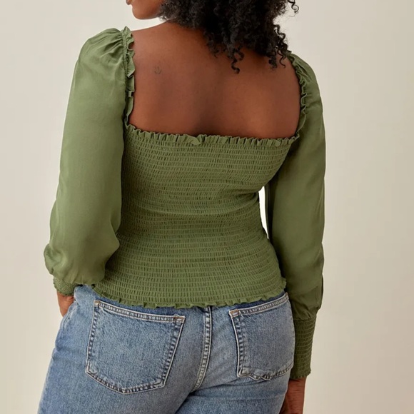 Reformation Pinto Smocked Top - Picture 10 of 14